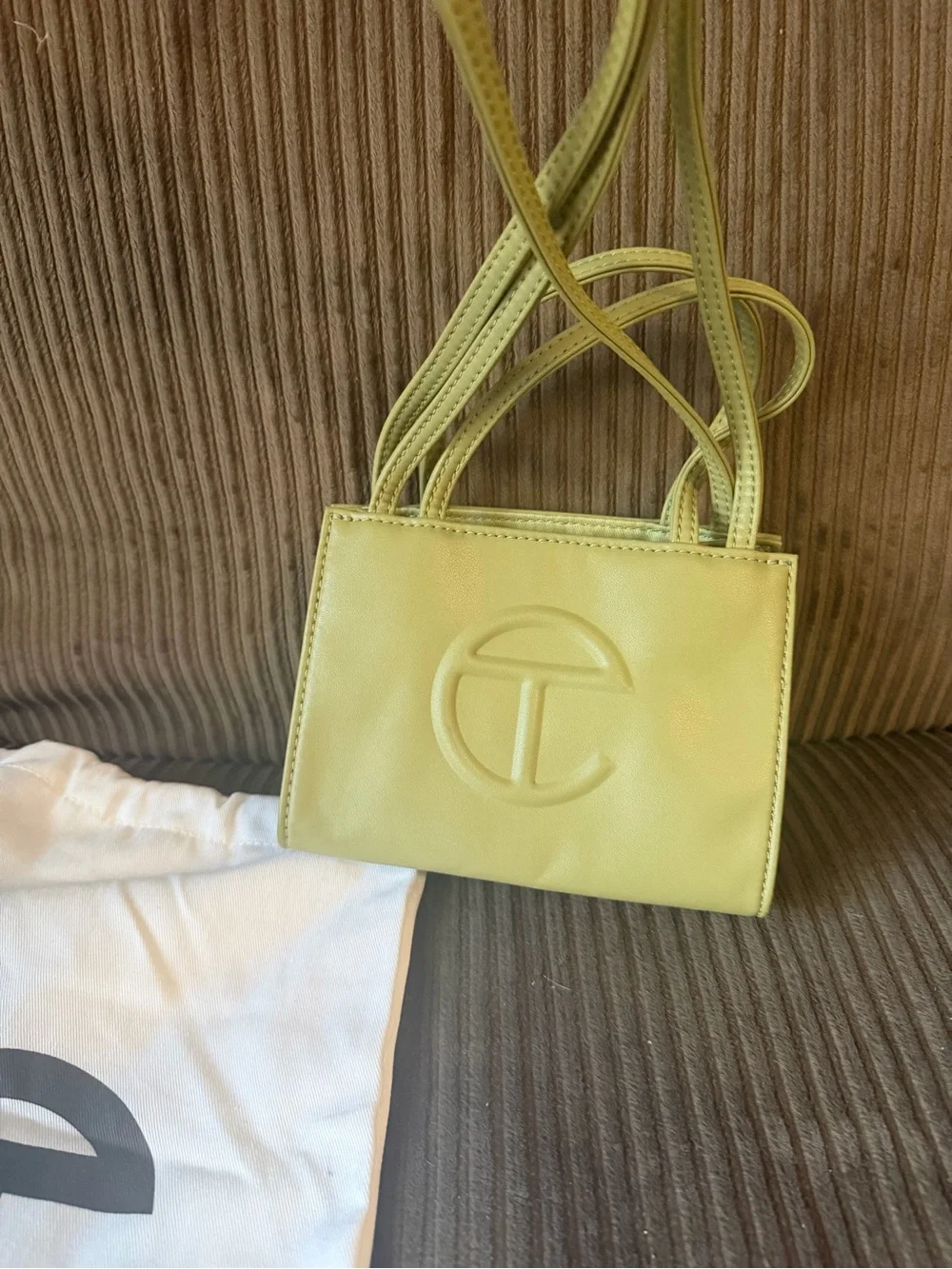 Telfar Olive Green Mini Shopper Crossbody